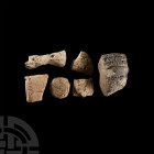 Mesopotamian Clay Cuneiform Tablet Fragment Group