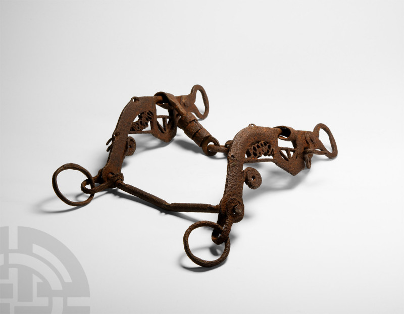 Byzantine Iron Horse Bit
14th-16th century A.D. Composed of arched openwork sha...