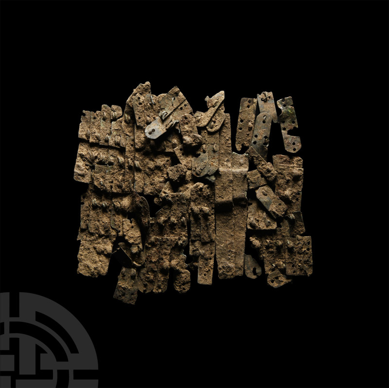 Roman Bronze Armour Squama Scales Group
2nd-3rd century A.D. Mixed group of sem...