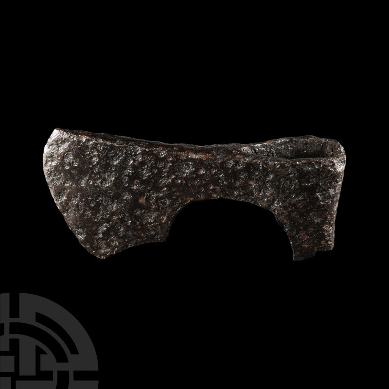 Viking Age Iron Bearded Axehead
9th-13th century A.D. Finno-Ugrian with triangu...