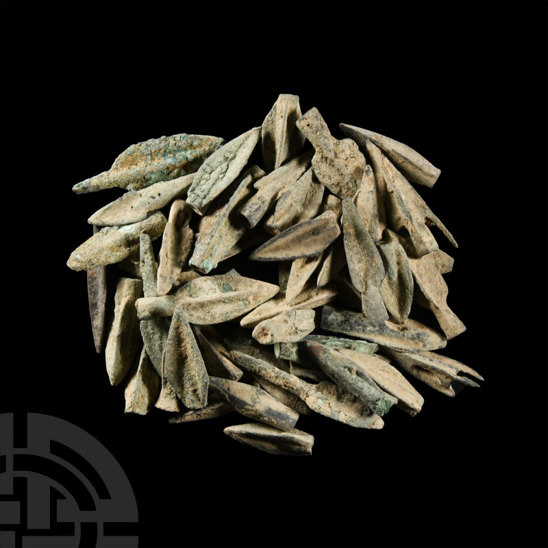 Greek Bronze Arrowhead Group
5th-3rd century B.C. Mainly comprising socketted a...