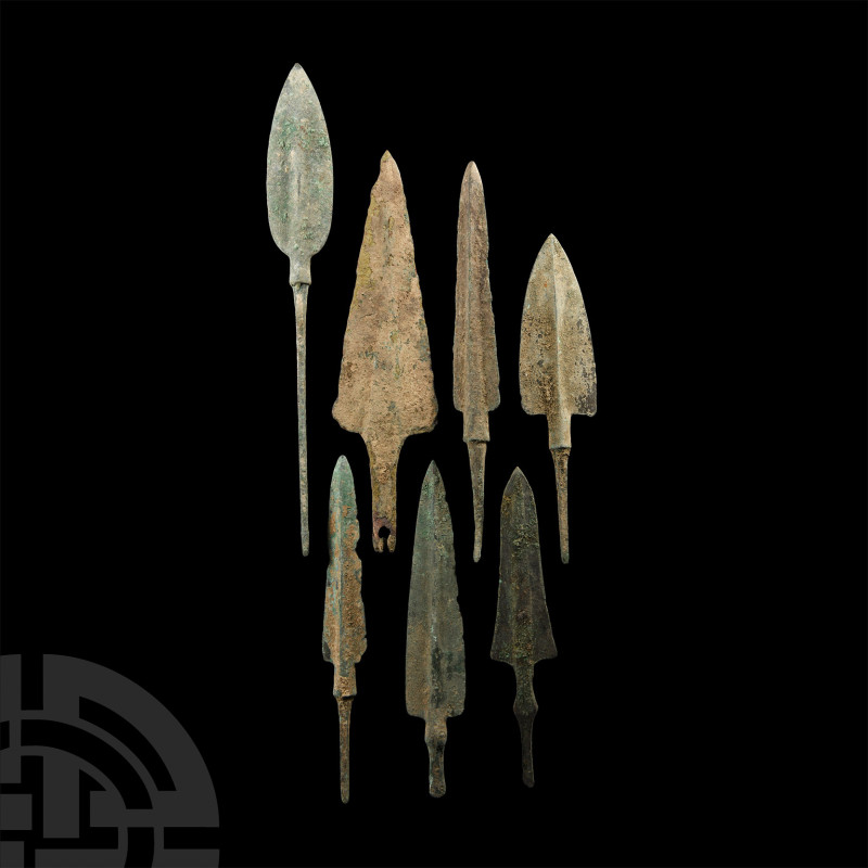 Luristan Bronze Arrowhead
2nd-1st millennium B.C. Comprising mainly tanged arro...