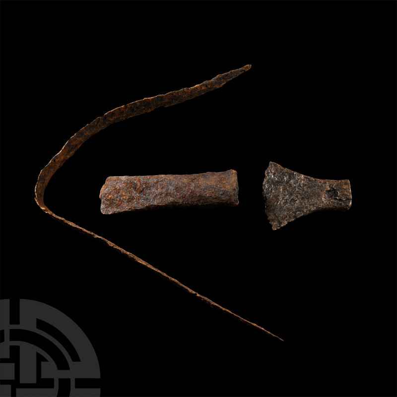 Iron Age Celtic Sacrificed Sword and Axehead Group
2nd century B.C.-1st century...