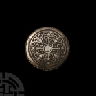 Viking Age Silver and Bronze Disc Mount