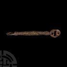 Viking Age Latten Inlaid Iron Key