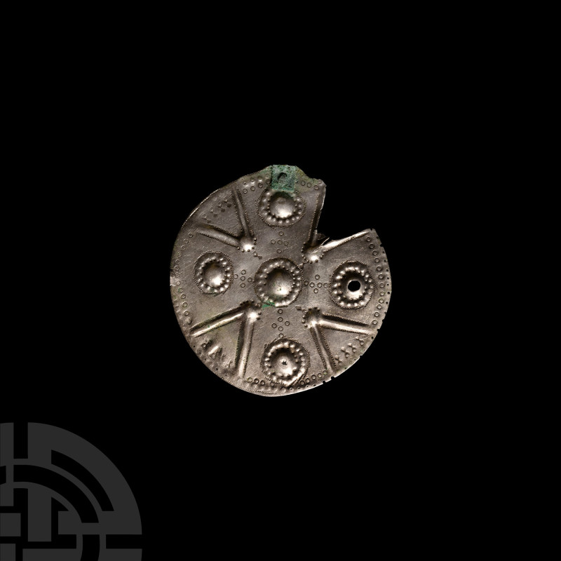 Viking Silver Pendant with Expanding Cross
9th-11th century A.D. Executed in re...