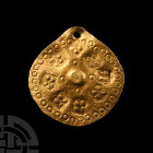 Viking Age Gold Scutiform Pendant