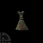 Viking Age Bronze Bell with Opposed Horse Heads