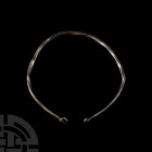 Merovingian Period Twisted Silver Bracelet