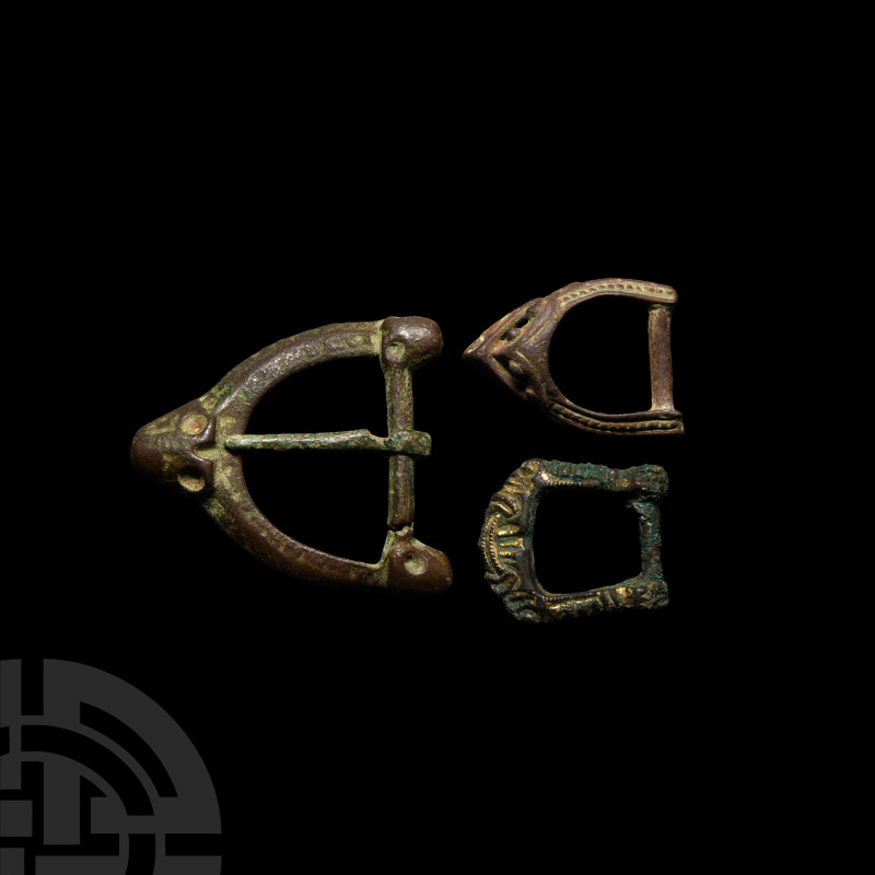 Viking Age Bronze Zoomorphic Buckle Collection
9th-11th century A.D. Each buckl...