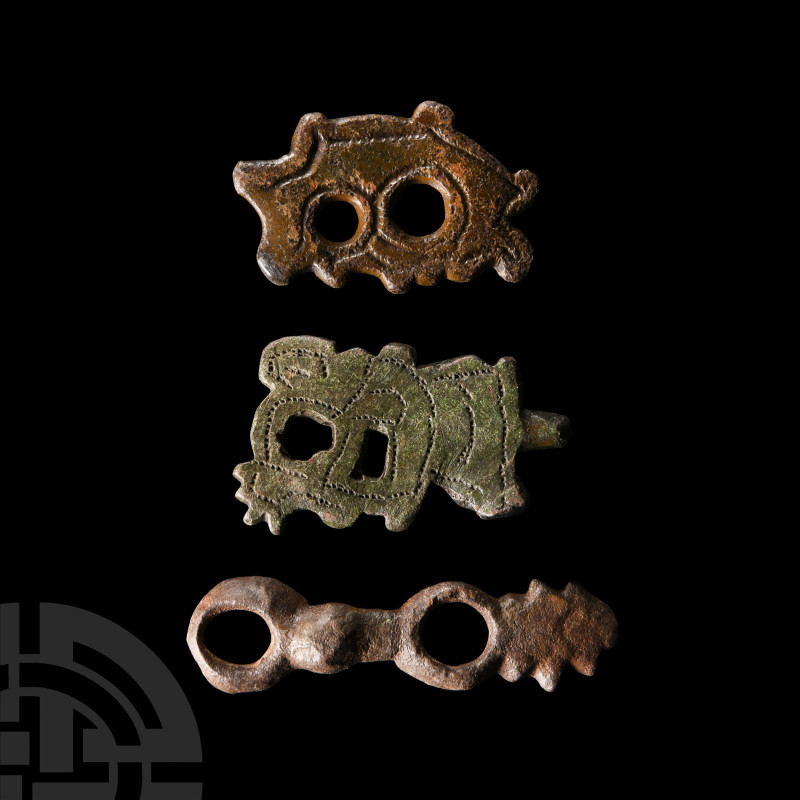 Viking Age Bronze Horse Harness Fitting Collection
11th century A.D. Comprising...