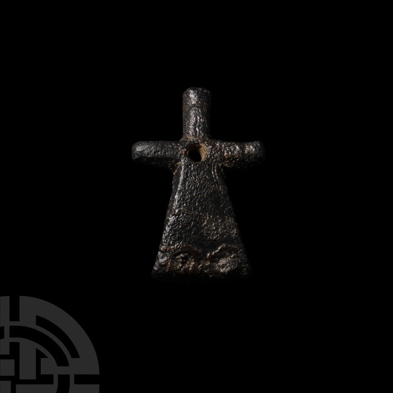 Viking Bronze Apex Stirrup Mount with Cross
11th century A.D. Of Williams's Cla...