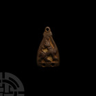 Viking Bronze Apex Stirrup Mount with Howling Beast
