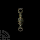 Viking Bronze Hunting Dog Leash Swivel with Bear-Head Terminals
