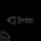 Viking Age Bronze Dragon Strap End with Loop