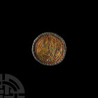Visigothic Silver-Gilt 'CMASPRO' Nummular Brooch