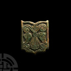 Viking Age Volga Bulgar Bronze Belt Mount