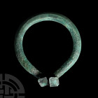 Large Viking Age Bronze Decorated Penannular Brooch