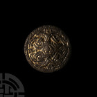 Anglo-Scandinavian Viking Gilt Bronze Borre Interlaced Brooch
