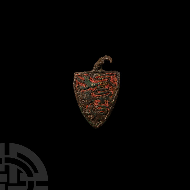 Medieval Knight's Heraldic Horse Harness Pendant with Royal Arms
14th-15th cent...