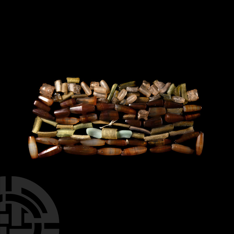 Medieval Agate and Other Bead Group
15th century A.D. and later. Composed mainl...