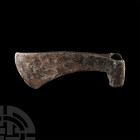 Medieval Iron Crescent-Shaped Axehead