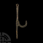 Medieval Bronze Lamp Hanger Hook