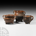 Medieval Glazed Ceramic Group