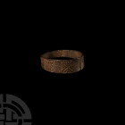 Norman Silver Ring with Saltire Crosses