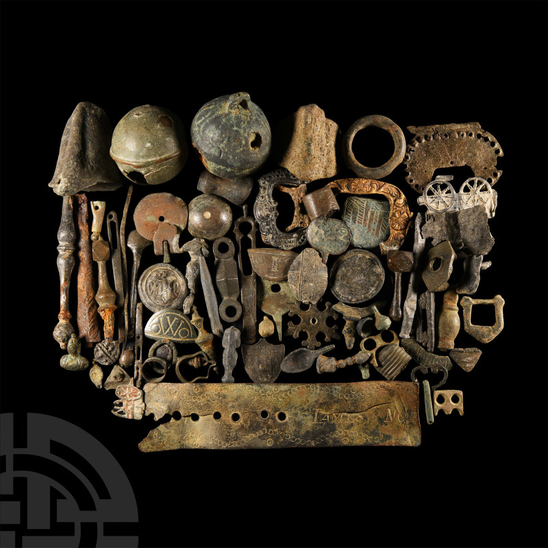 Medieval and Later 'Thames' Artefact Group
14th-19th century A.D. Including cro...