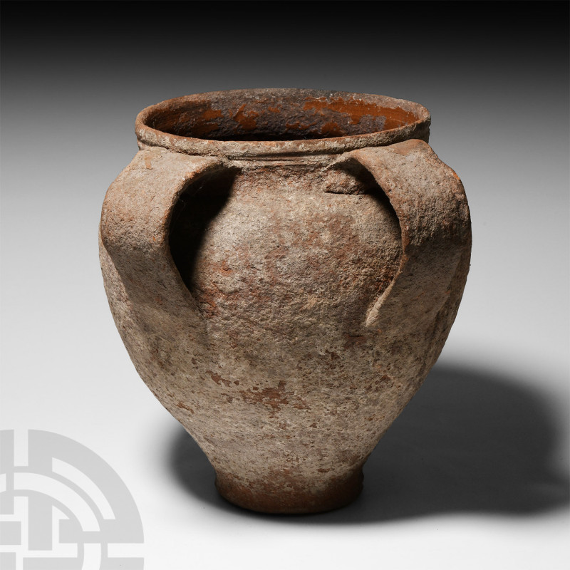 Post Medieval Two-Handled Ceramic Vessel
17th century A.D. Of piriform shape wi...