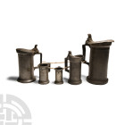 Post Medieval Pewter Measure Group