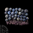 Post Medieval Lapis Lazuli and Other Bead Group