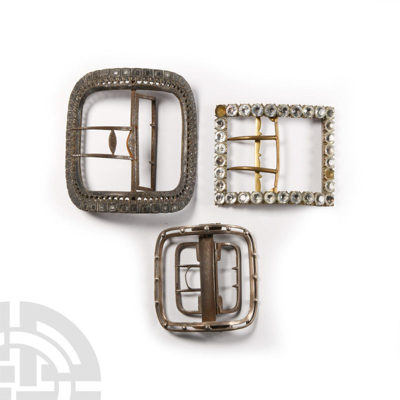 White Metal Shoe Buckle Group
18th-early 19th century A.D. Each with an arched ...