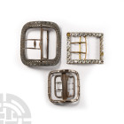 White Metal Shoe Buckle Group