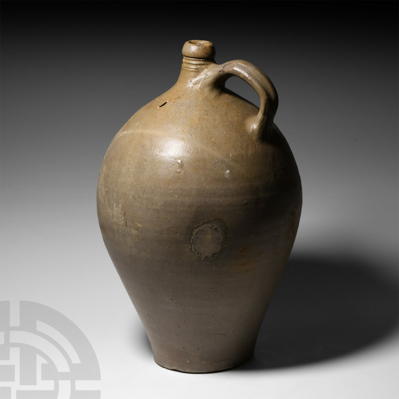 Large Post Medieval Glazed Ceramic Vessel
18th-19th century A.D. Of piriform sh...