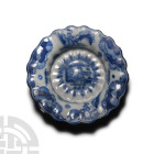 Post Medieval Blue and White Glazed Ceramic Delft Dish