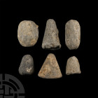 Post Medieval 'Thames' Lead Fishing Weight Group