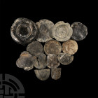 Tudor and Later 'Thames' Lead Toy Dish and Plate Group