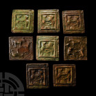 Post Medieval Glazed Ceramic Tile Group