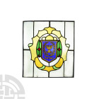 Stained Glass Menorah Panel