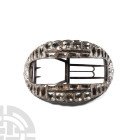 Georgian Jewelled White Metal Shoe Buckle