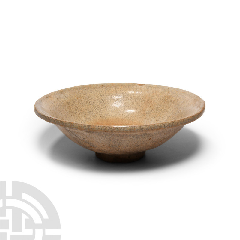 Chinese Tang Glazed Ceramic Bowl
Tang Dynasty, 618-907 A.D. or later. Formed wi...