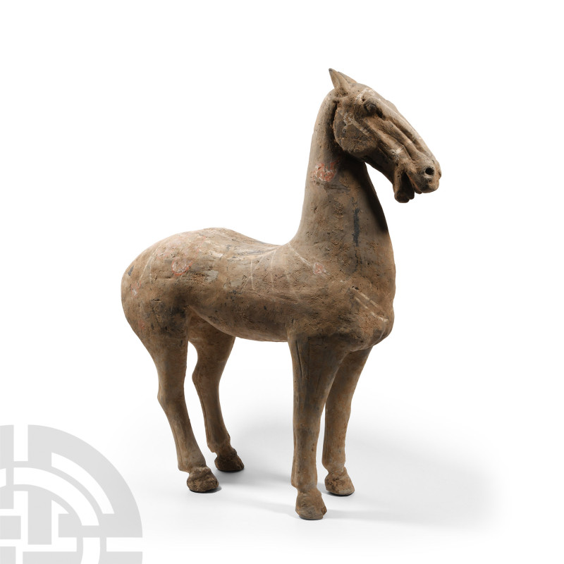 Chinese Han Painted Terracotta Horse
Han Dynasty, 206 B.C.-220 A.D. The animal ...
