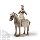 Chinese Ming Glazed Ceramic Horse and Rider