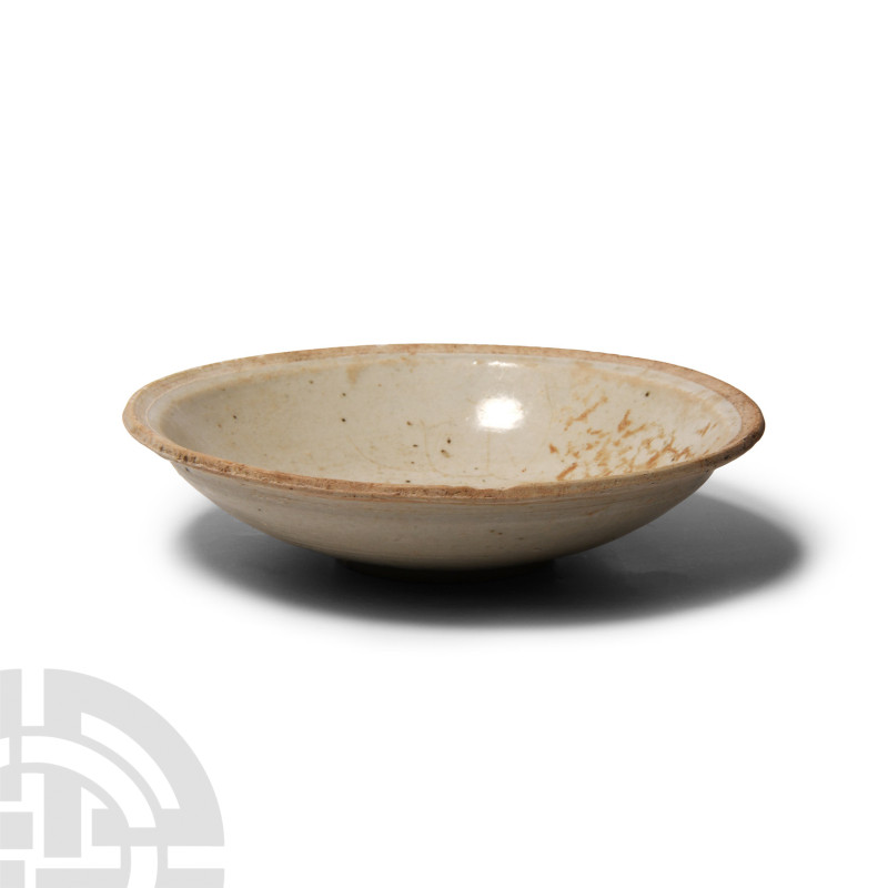 Chinese Song Glazed Ceramic Bowl
Song Dynasty, 960-1279 A.D. or later. Formed w...