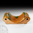 Chinese Late Ming Glazed Ceramic Head Rest