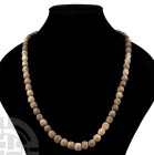Natural History - Woolly Mammoth Bone Bead Necklace String