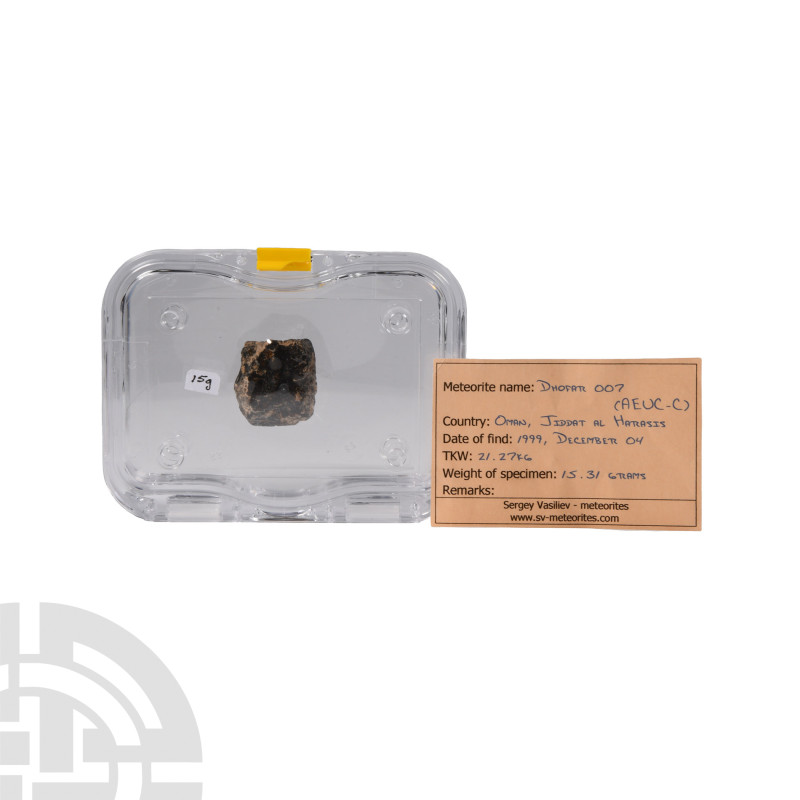 Natural History - Eurite Meteorite with Full Fusion Crust
Found 4th December 19...