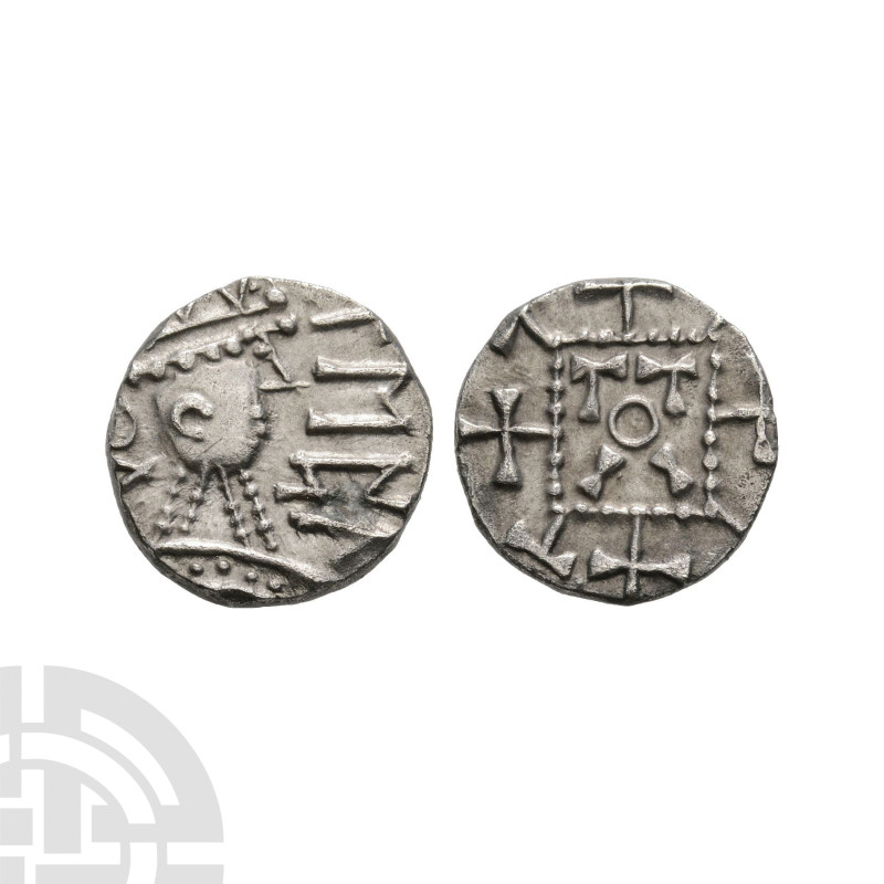 Anglo-Saxon Coins - Primary Phase - Series C - Portrait AR Sceatta
680-710 A.D....